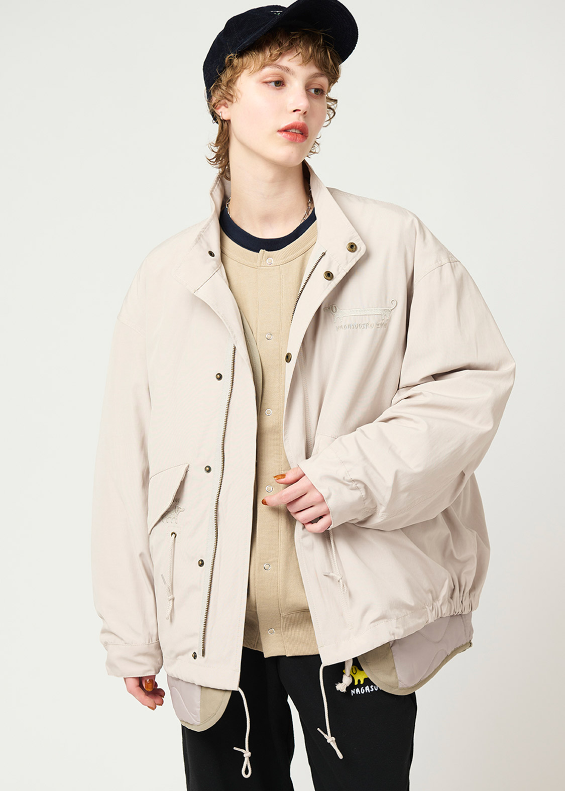ナガスギルイヌ｜ショートモッズコート｜ユニセックス｜グラニフ