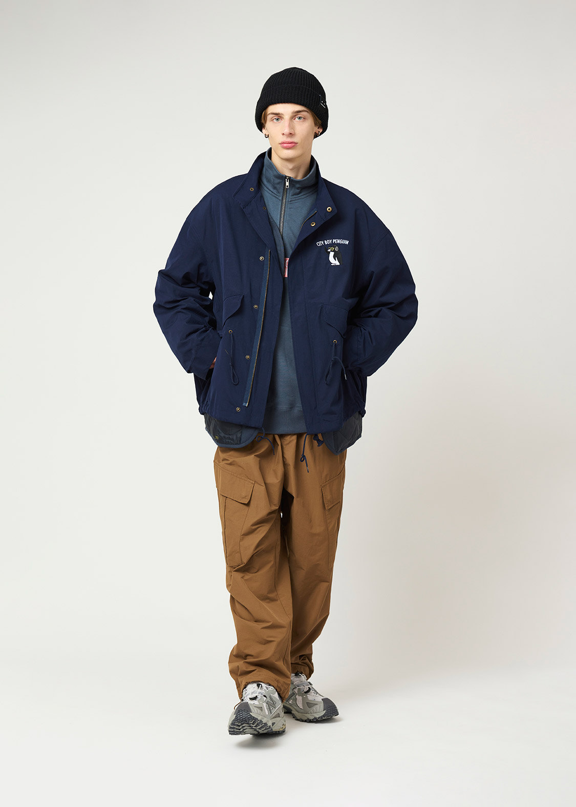 シティボーイペンギン ミュージック｜ショートモッズコート｜ユニ