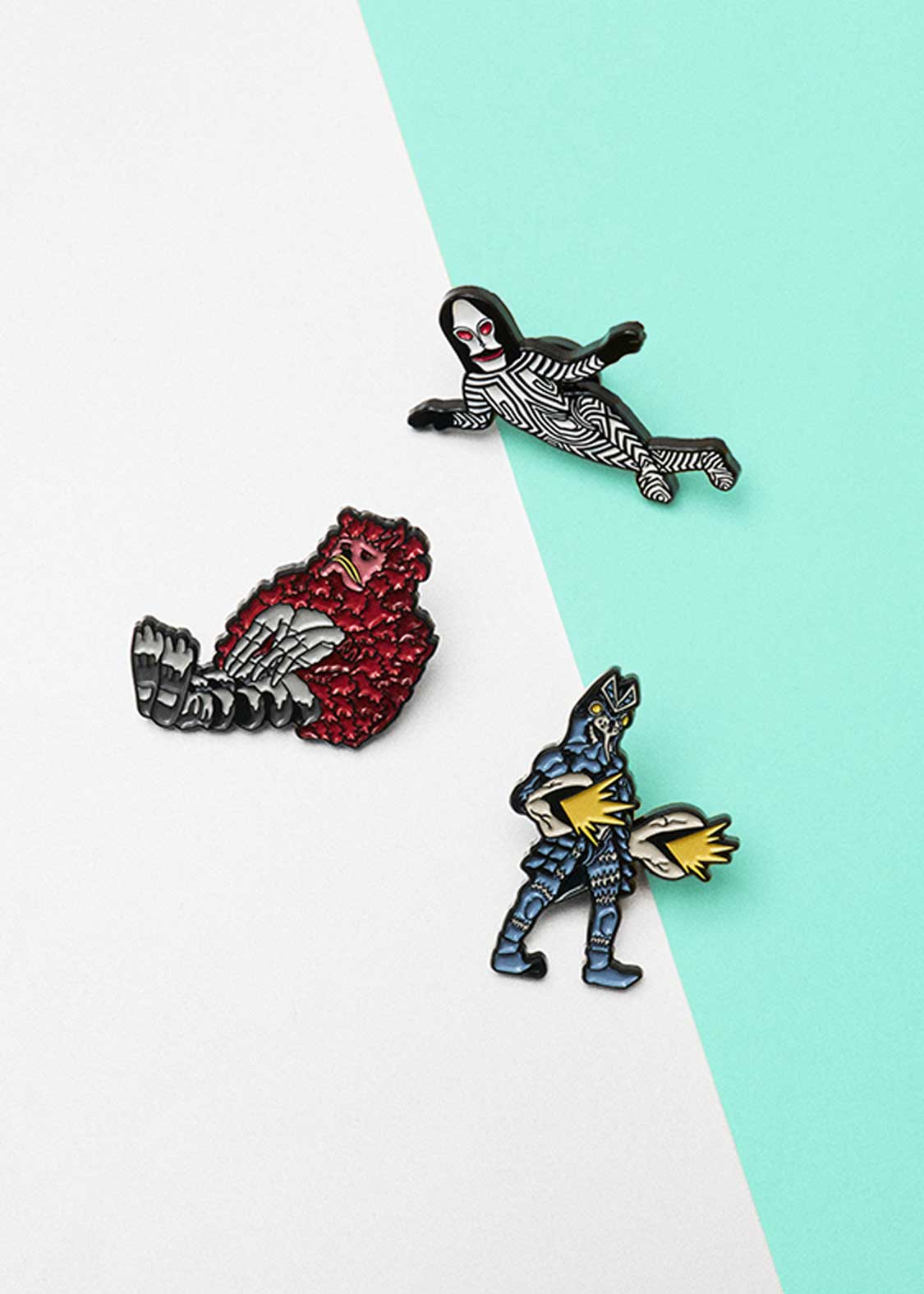 バルタン星人とダダとピグモン｜ピンズ3Pセット｜ユニセックス