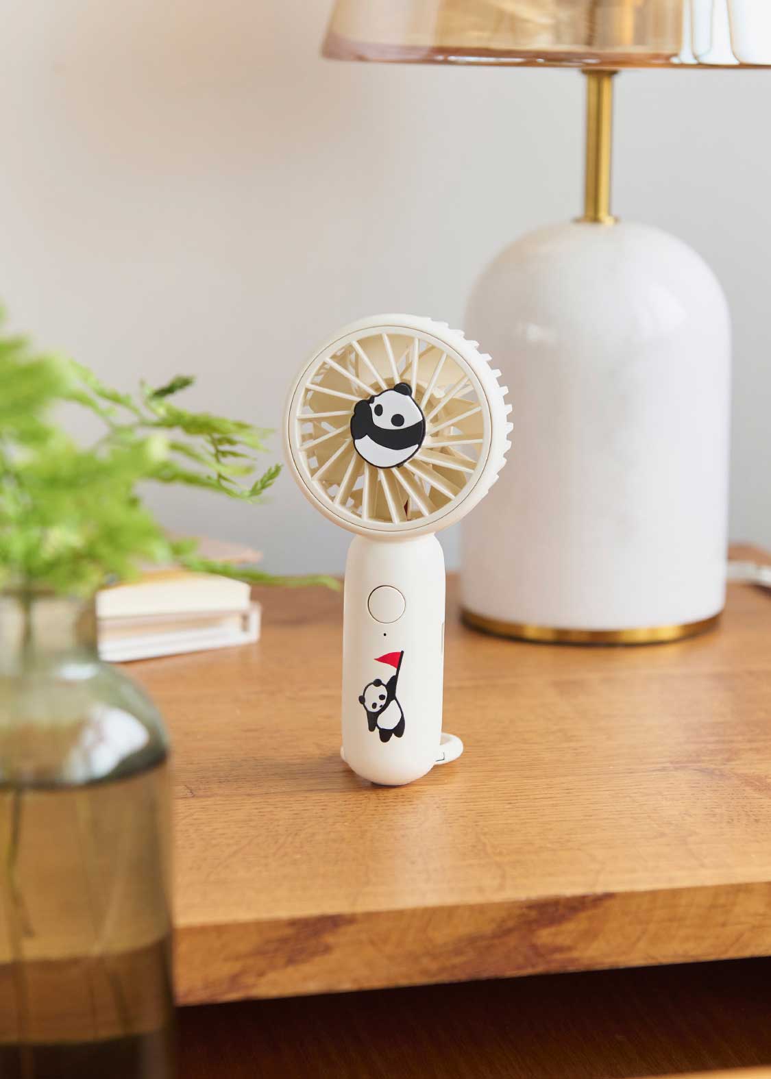 ローリングパンダズシンボリック｜ハンディファン&カラビナ｜グラニフ