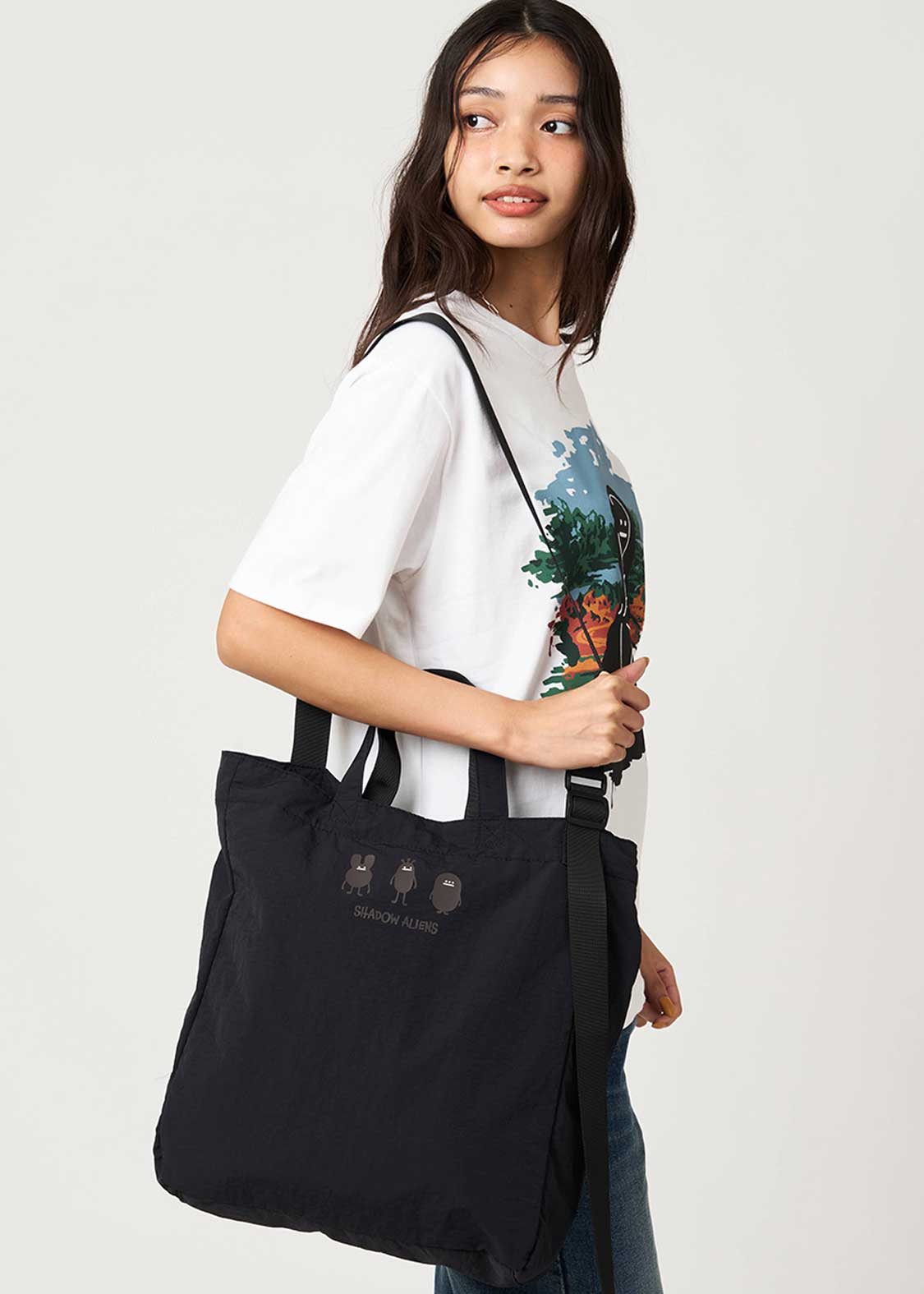 ビューティフルシャドーエイリアンズ｜ナイロン2WAYトートバッグ｜ユニ