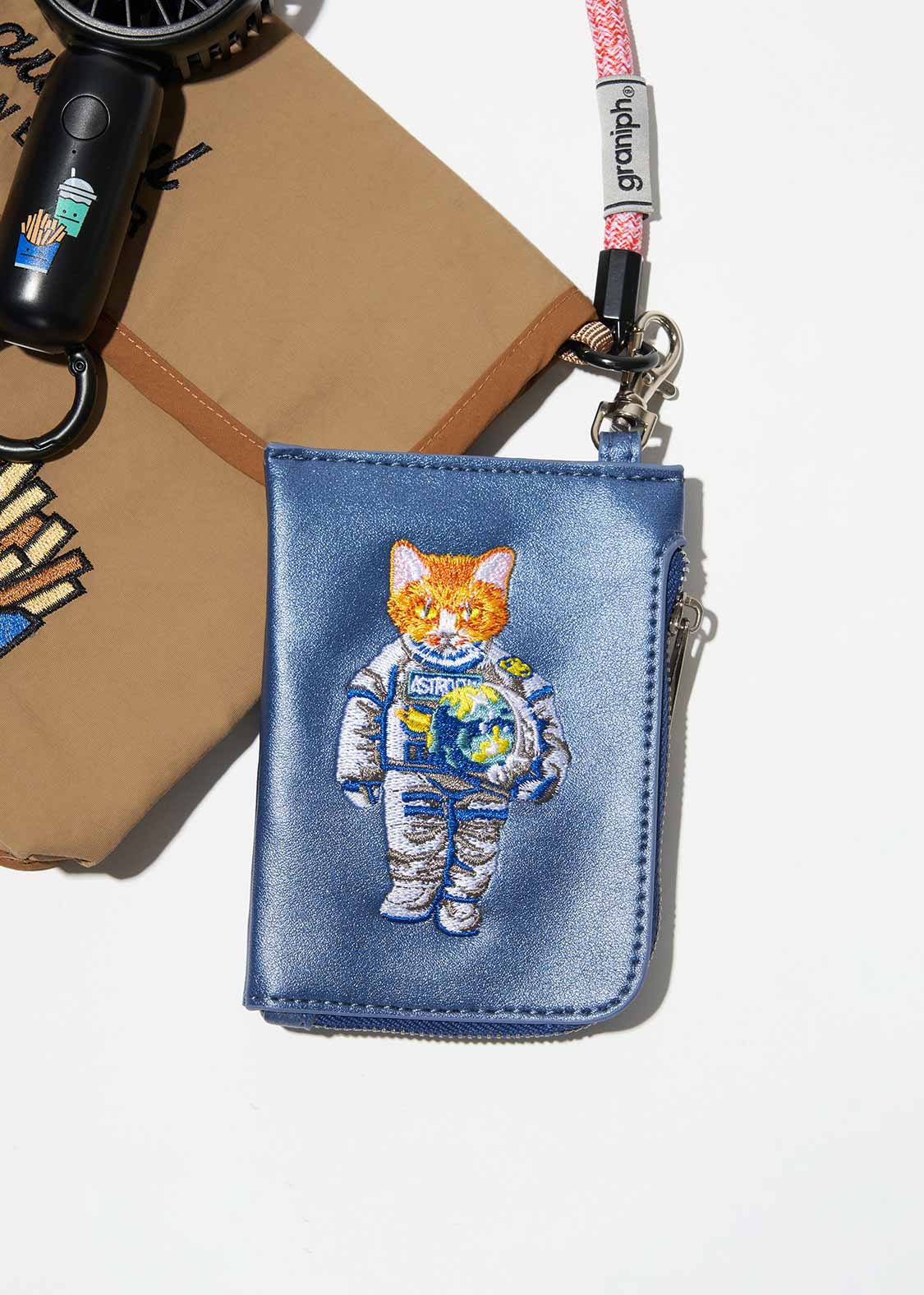 アストロキャット｜カスタムフラットポーチ｜ユニセックス｜グラニフ