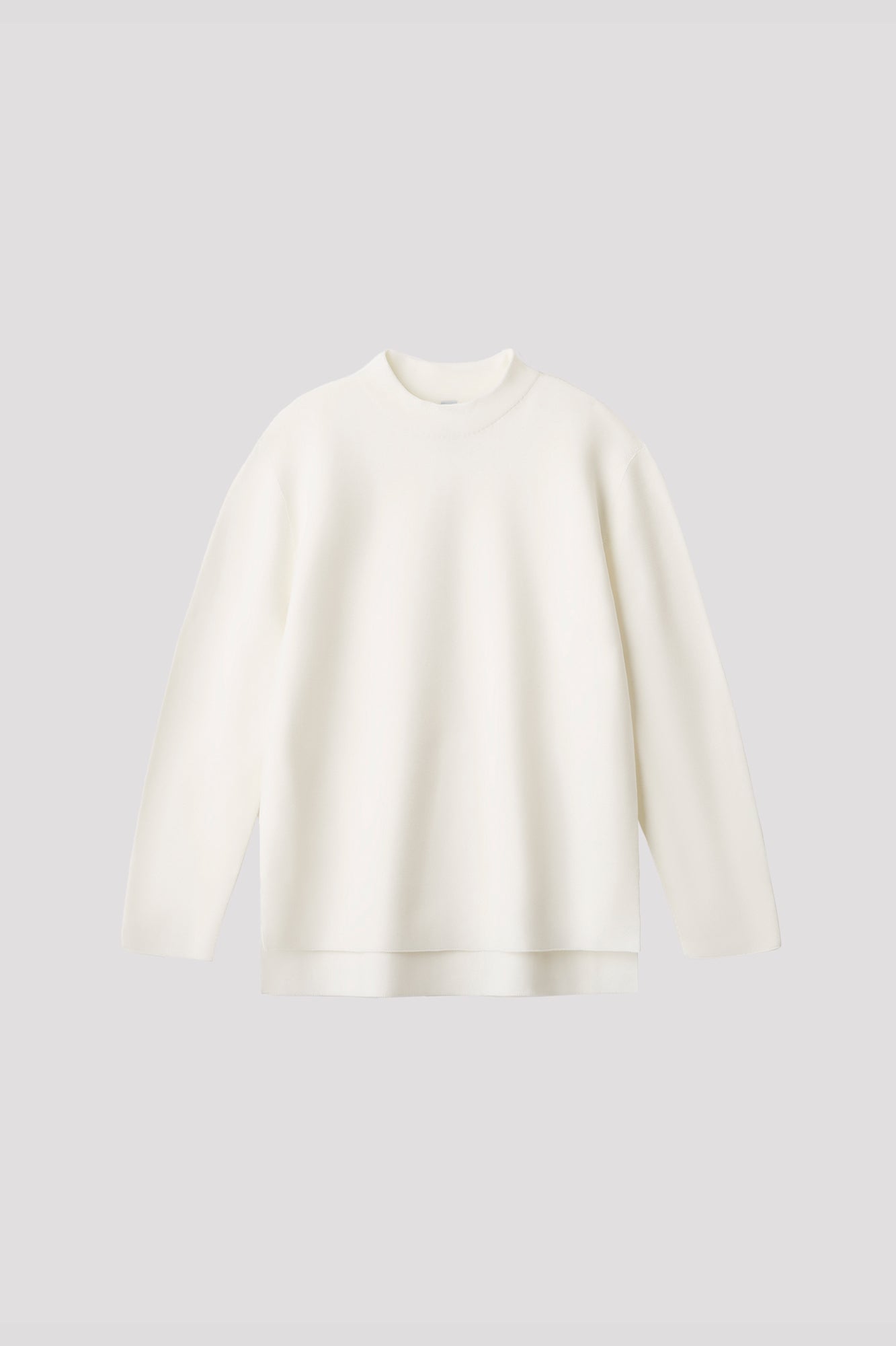 GARTER MOCKNECK LONG SLEEVE T-SHIRT