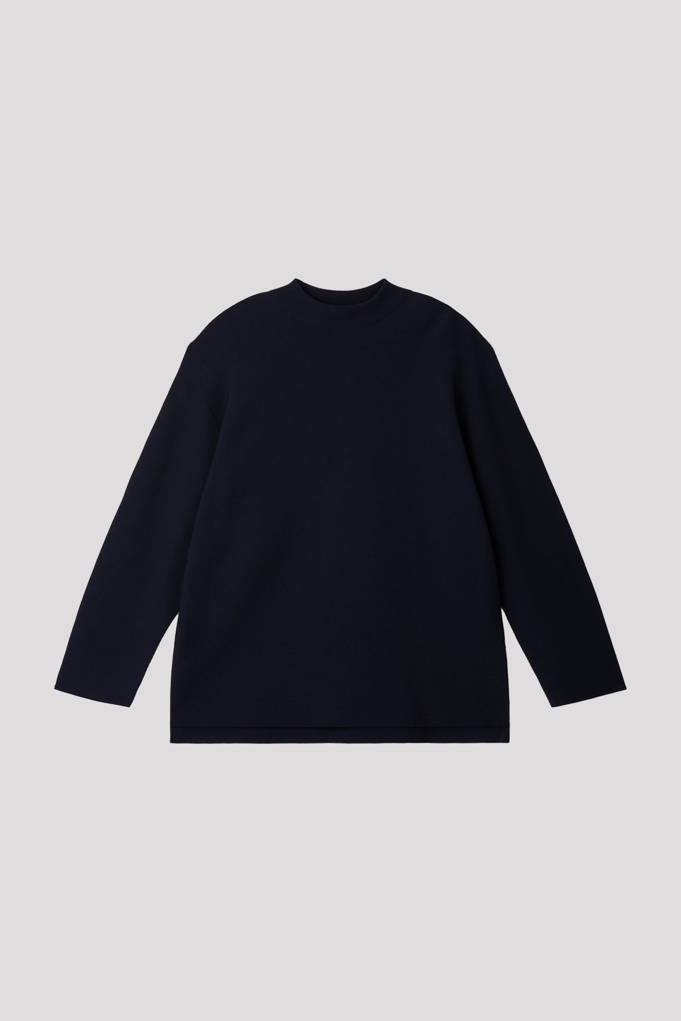 GARTER MOCKNECK LONG SLEEVE TEE SHIRT