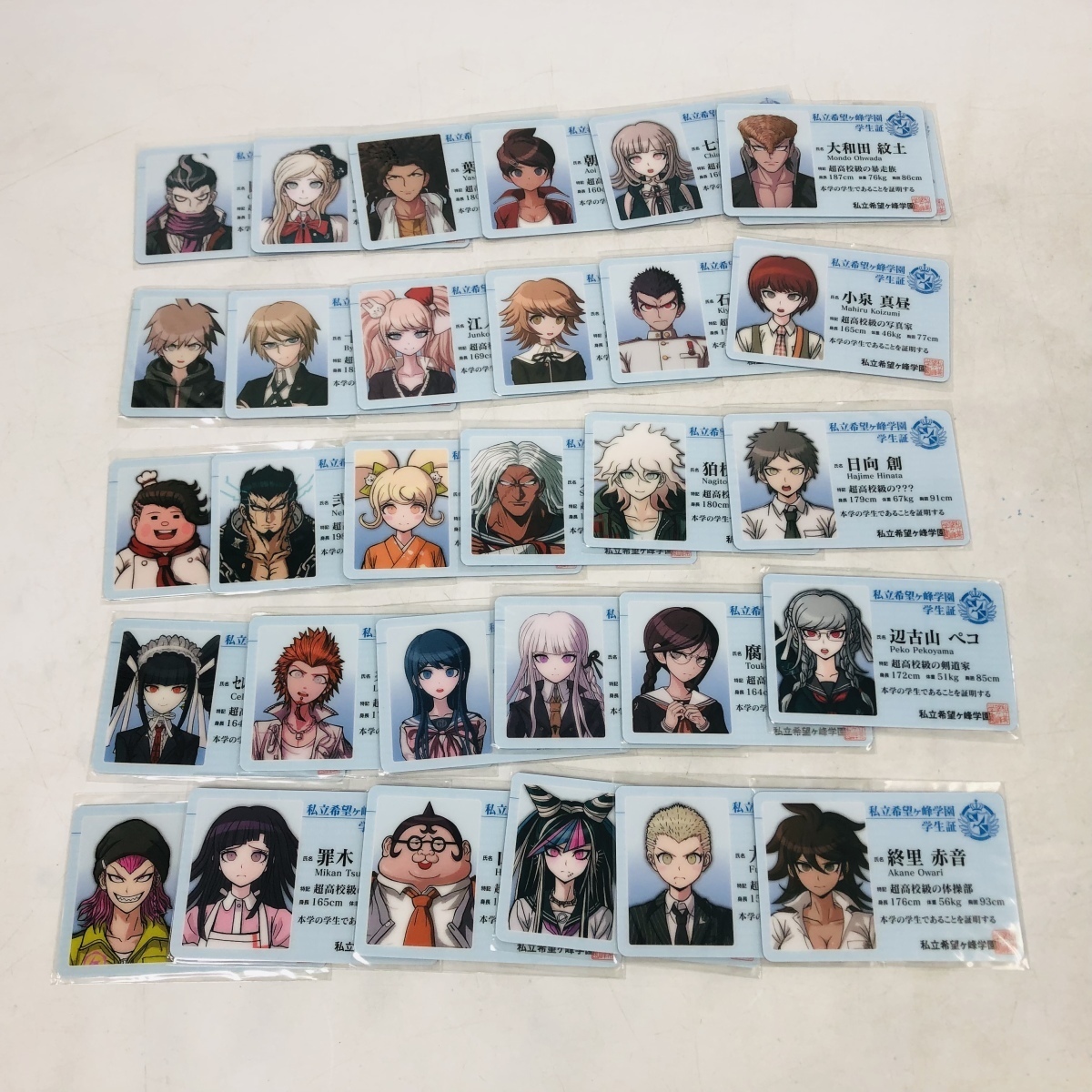 ダンガンロンパ ナンジャタウン ゲーム屋台 学生証カード ソニア