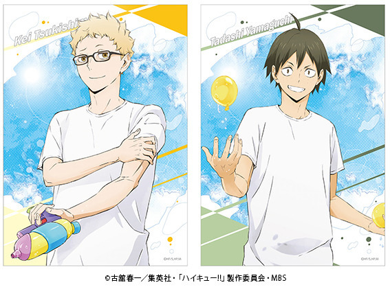 ハイキュー!!」日向＆影山たちが“水遊び”！ 描き下ろしグッズ登場の