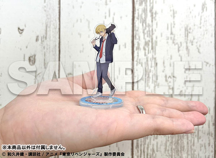 東リベ」ミニミニサイズのアクスタ、バイク整備姿の缶バッジ＆ラバマス