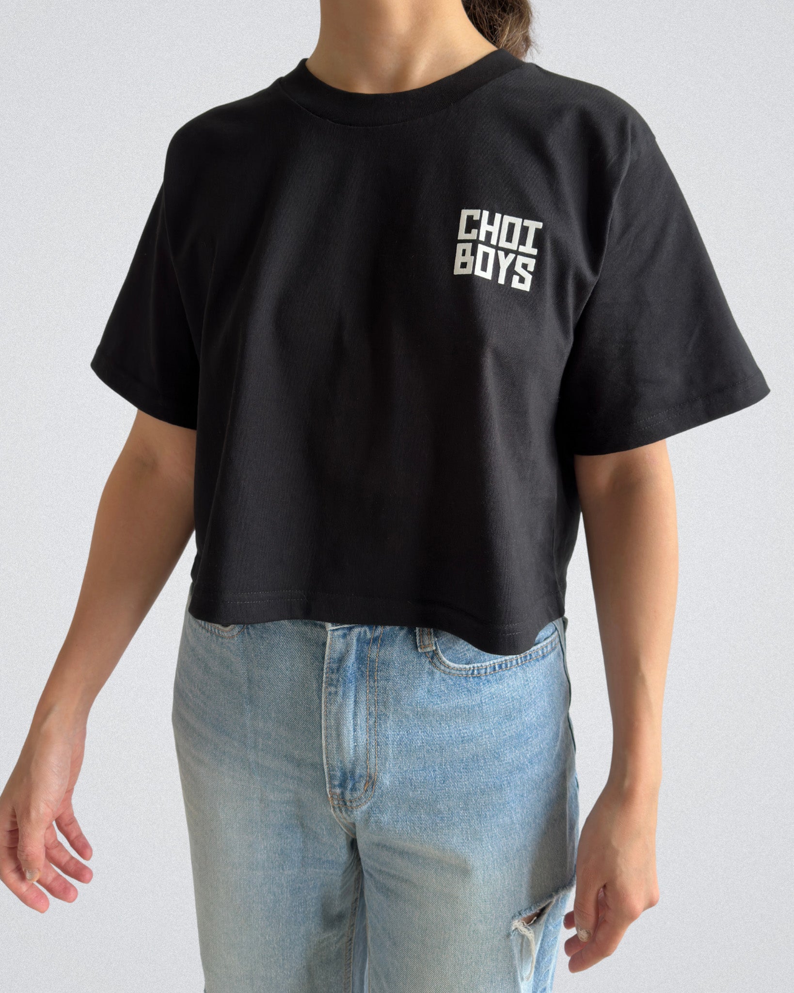 CHOI BOYS DOJANG WOMEN'S CROPPED TEE - BLACK – Choi Boys