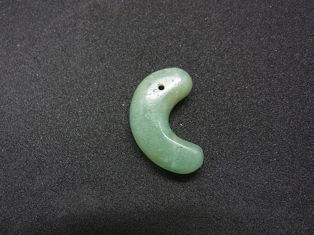 ☆【Meron Cc】古墳期『糸魚川翡翠勾玉』出土品。4.8cm超琅玕翡翠