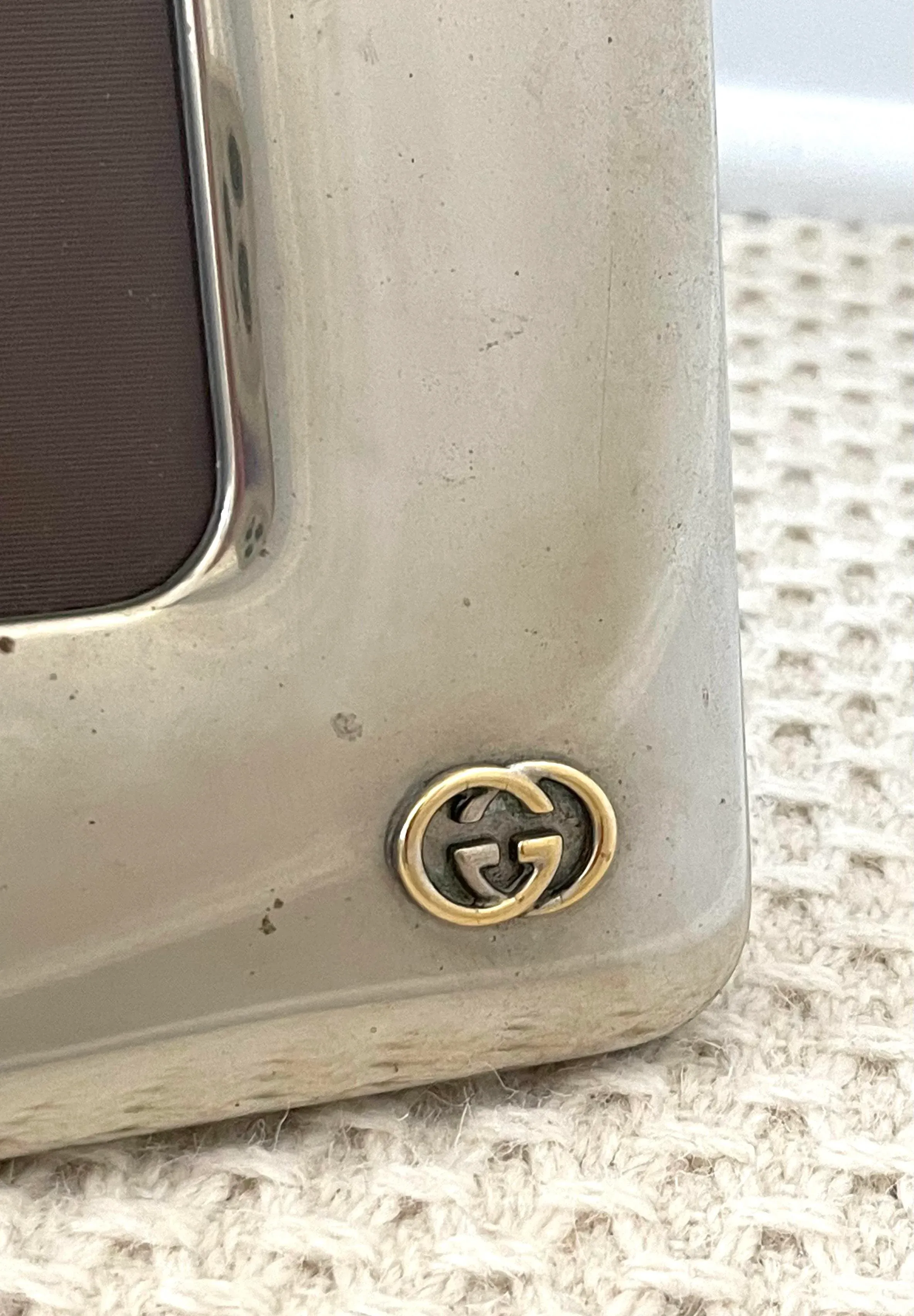 Vintage Gucci Large Picture Frame Double G's | Chairish