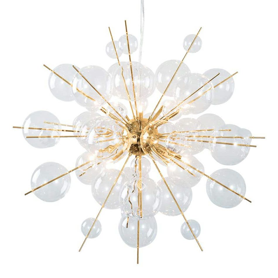 バブルシャンデリア シルバー 10灯 直径60cm バブルシャンデリア