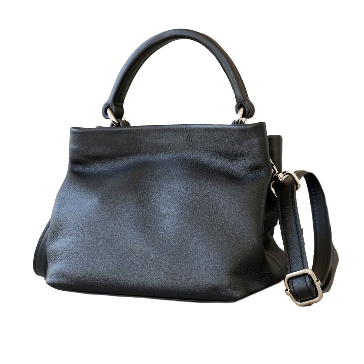 カーフスキン ショルダーバッグ レディース ミニバッグ 軽い