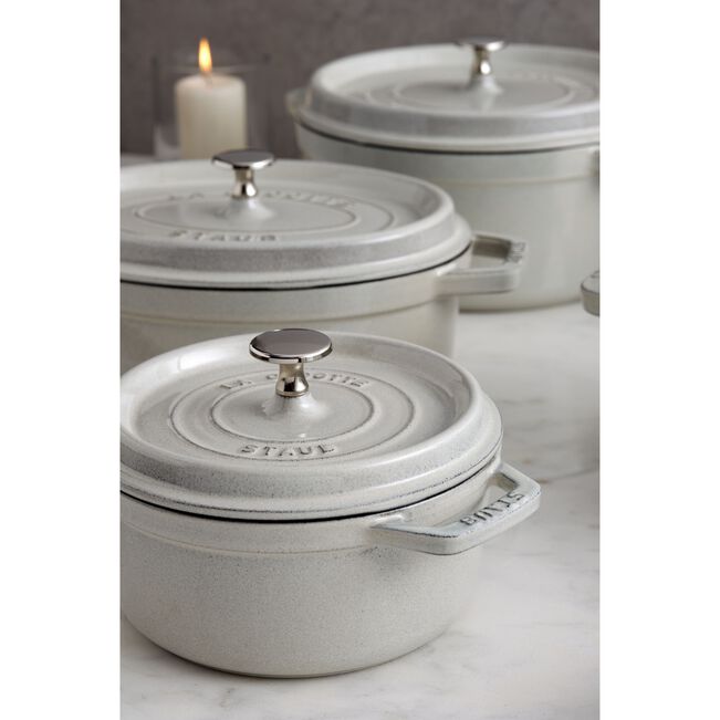 ストウブ 鋳物ホーロー鍋 ピコ・ココット 20 cm, ラウンド