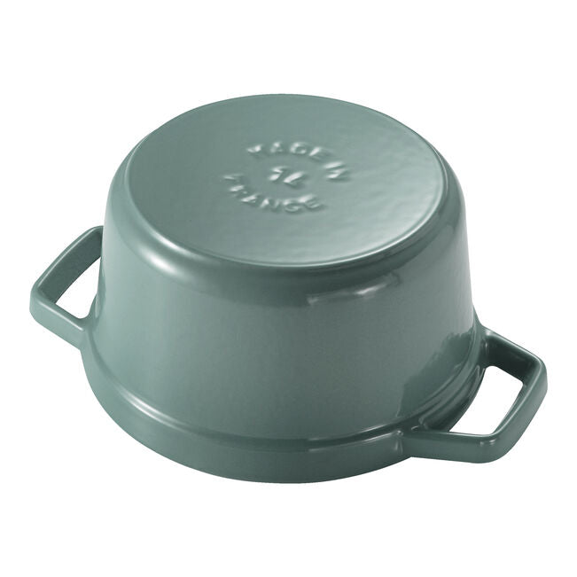 ストウブ 鋳物ホーロー鍋 ピコ・ココット 14 cm, ラウンド, ユーカリ