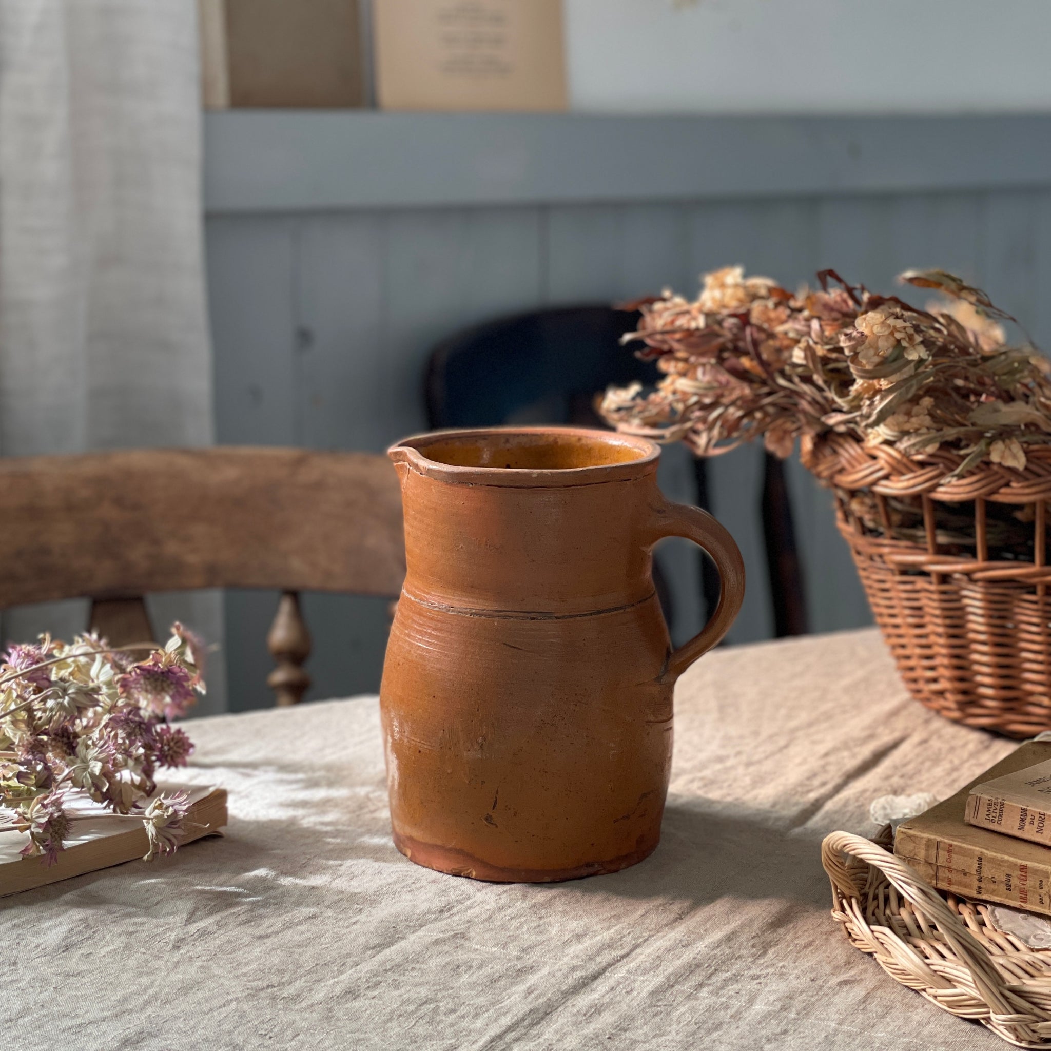素朴さ感じる南仏のジャグ（高さ20cm） フランスアンティーク
