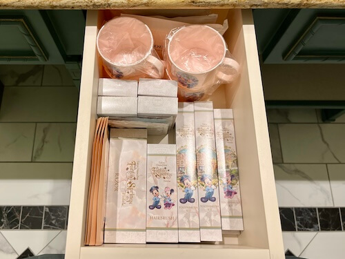 ファンタジースプリングスホテル・グランドシャトーのアメニティグッズ