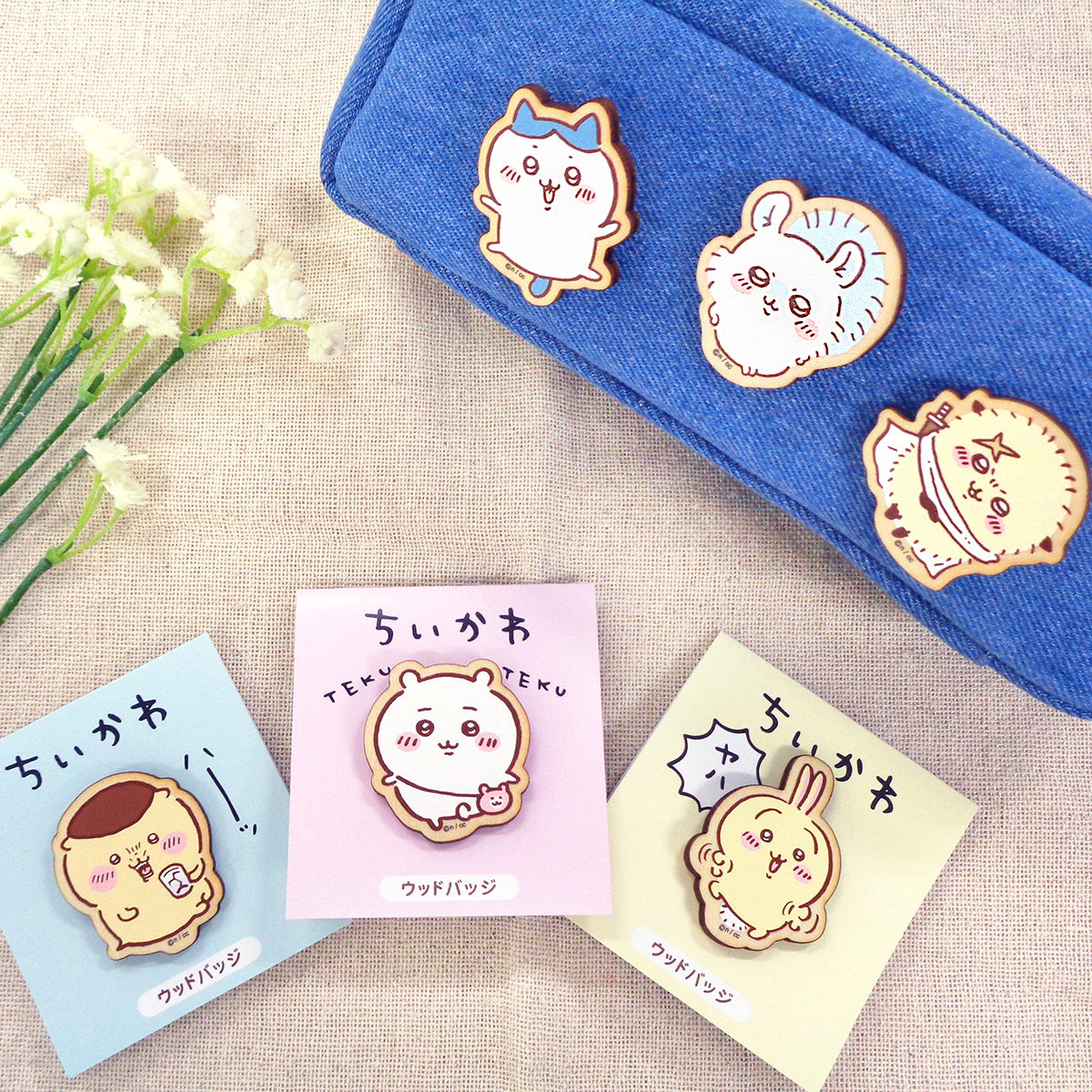 ちいかわ ウッドバッジ（ラッコ） | ちいかわマーケット 公式グッズ