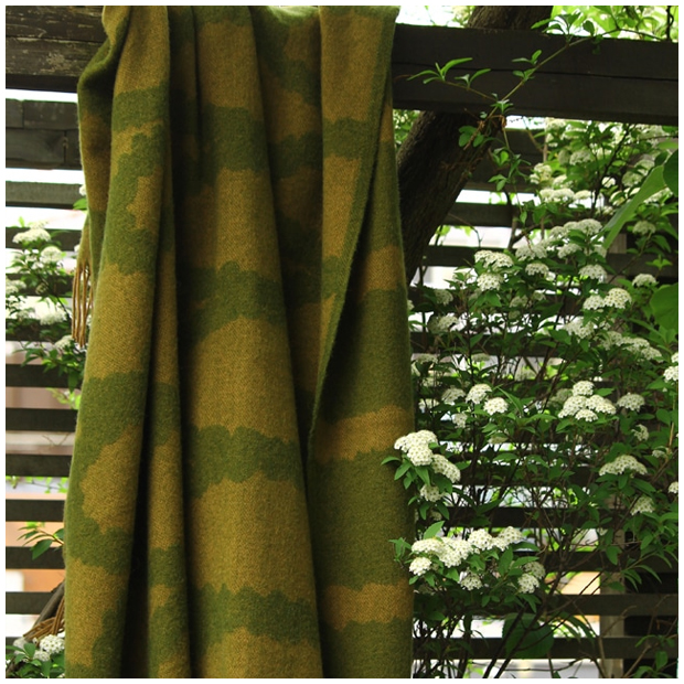 KLIPPAN/クリッパン スロー BOSQUET グリーン/ブラウン