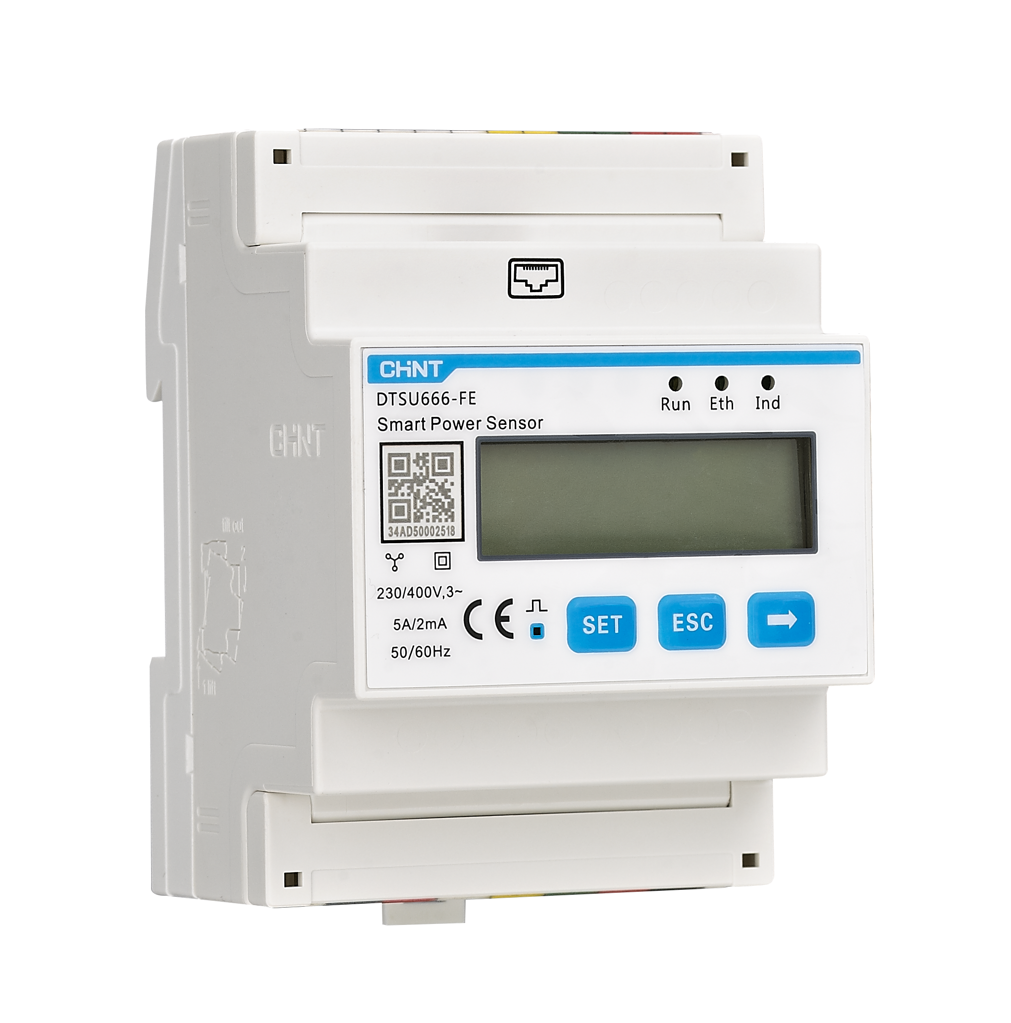 DTSU666-FE Smart Power Sensor RS485, ETHERNET | CHINT