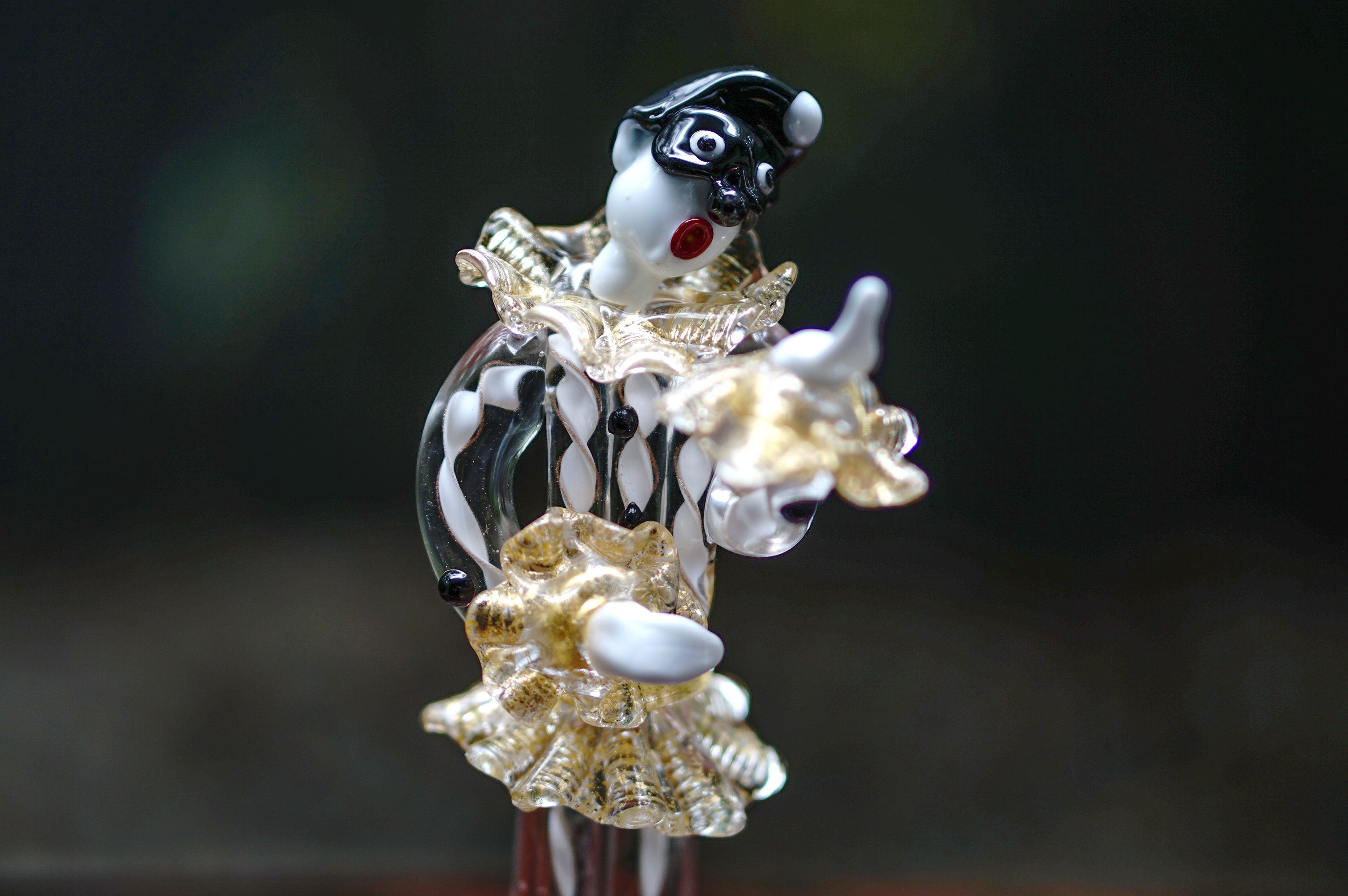 ムラーノガラス（ベネチアングラス）〈オブジェ／置物〉小像「ピエロ