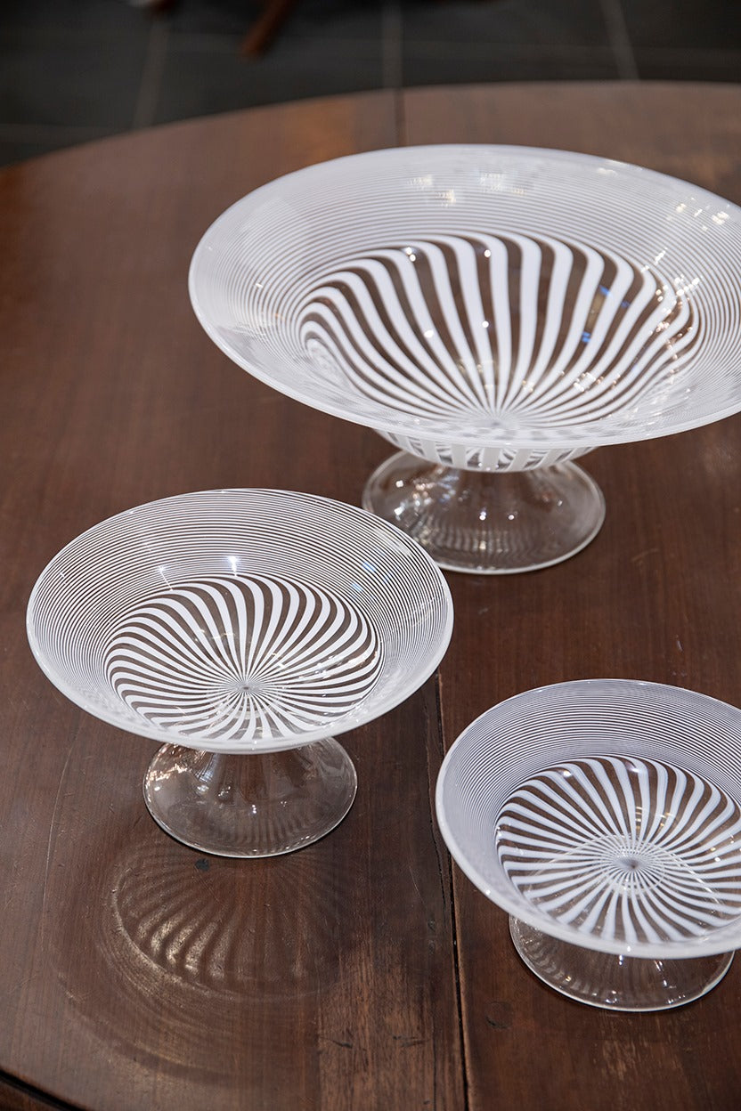 ムラーノガラス（ベネチアングラス）｜高台付コンポート 「絹の道