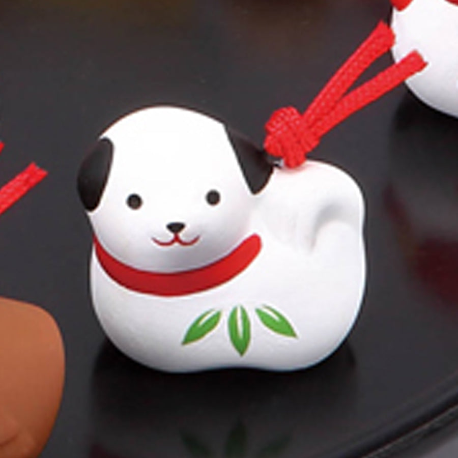 №93 錦彩招福寿々十二支飾り(土鈴)※単品 戌(いぬ) – 中外陶園