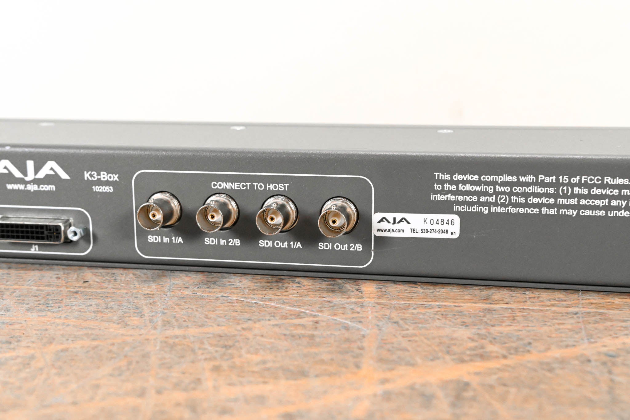 AJA K3G-Box 1RU 外部ブレークアウトボックス KONA 3 AJA K3G-Box 1RU