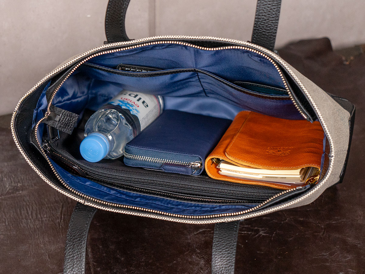 グレインキャンバスコンビ ボックストートバッグ | トートバッグ