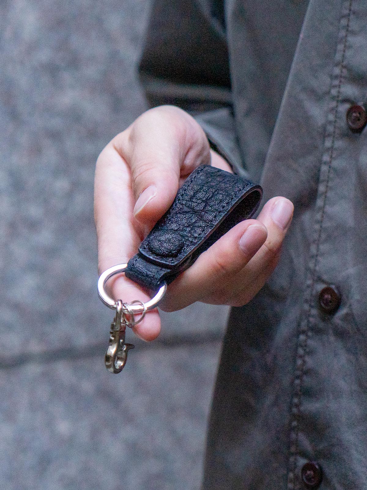 エレファントレザー ストラップキーホルダー | キーケース