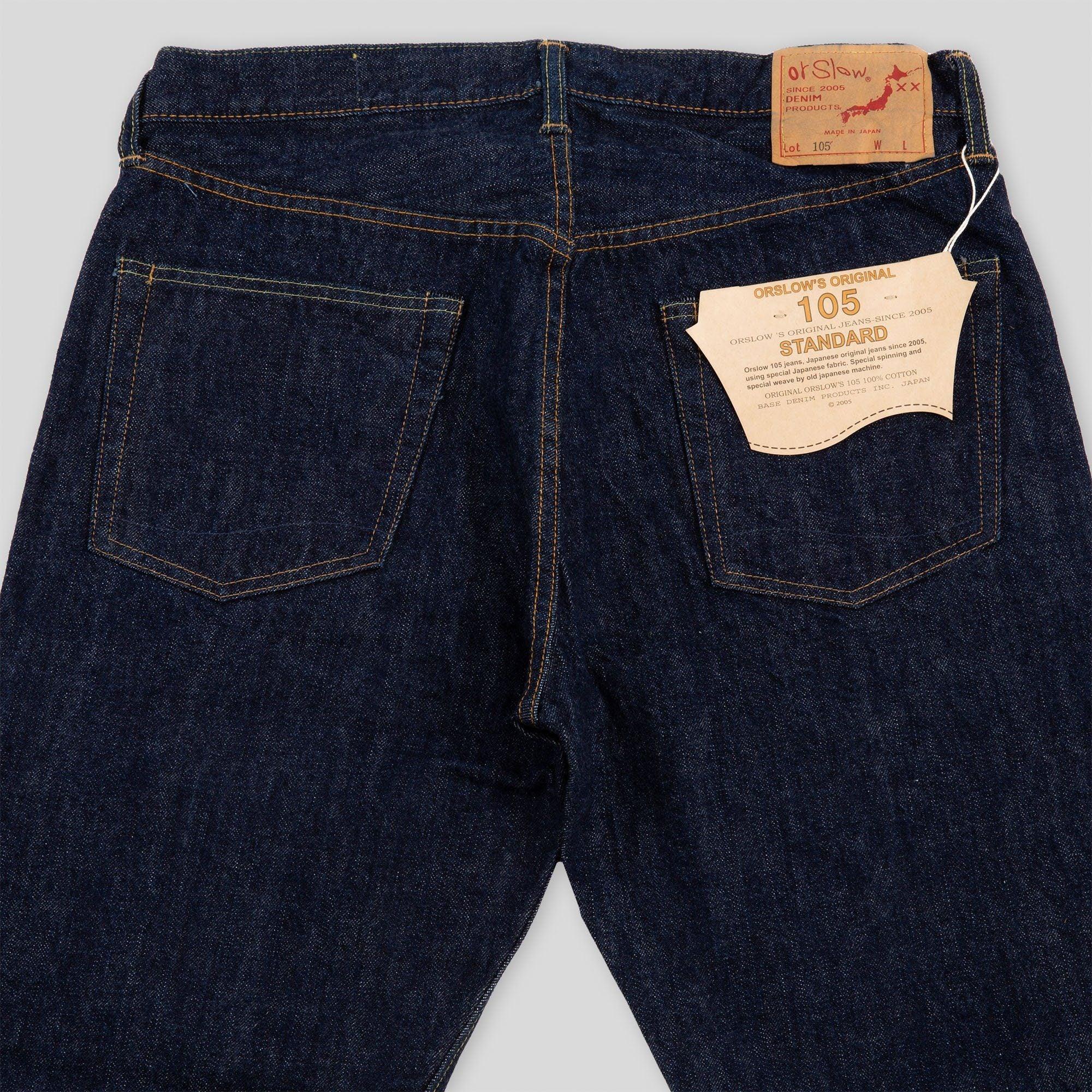 orSlow - 105 Standard 13.7oz Selvedge Denim One Wash – City