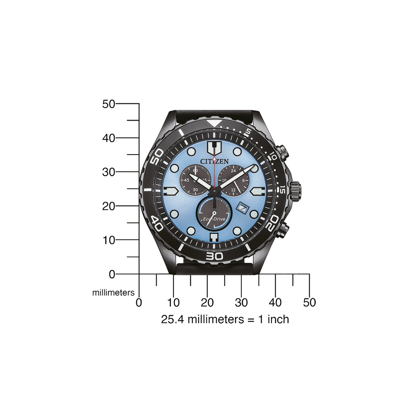 AT2567-18L Male Rubber band (urethane) blue ⌀ 43 41.5mm Citizen