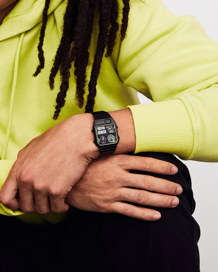 Trench Run Black Dial Stainless Steel Bracelet JG2109-50W | CITIZEN