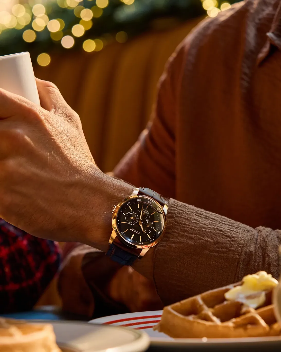 Corso - Men's Eco-Drive BU2013-08E Rose Gold Leather Watch | CITIZEN