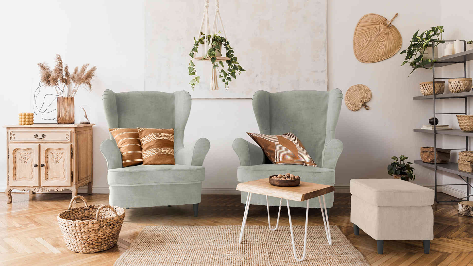 IKEA Strandmon用ソファカバー - パフォーマンススリップカバー