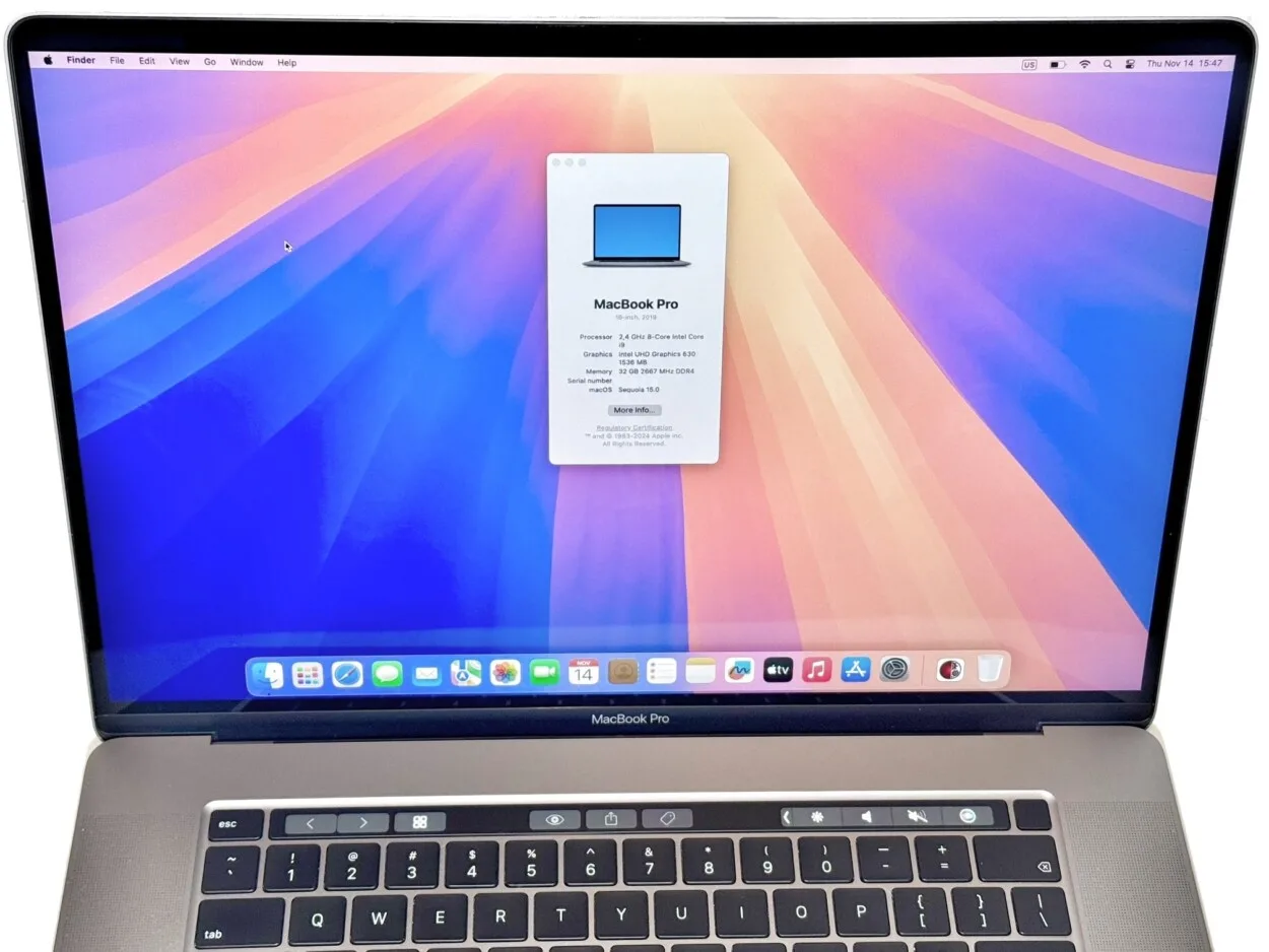 Apple MacBook Pro 2019 Touch Bar | i9 | 32gb | 512GB SSD | 16 inch