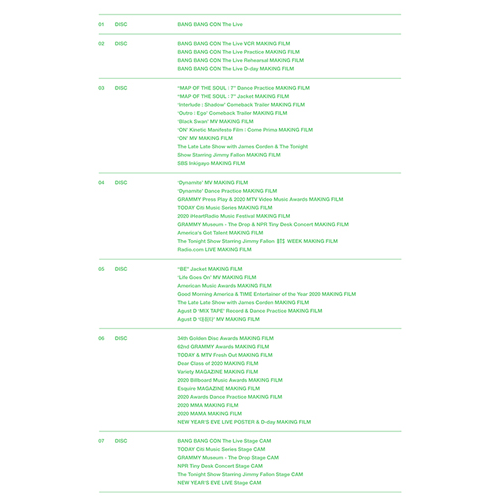 BTS Memories of 2020[Blu-ray] - BTS - UNIVERSAL MUSIC JAPAN