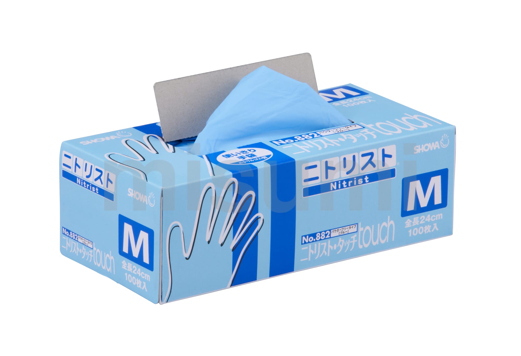 使い捨て手袋 ニトリスト・タッチ（100枚入）No.882 | ショーワ