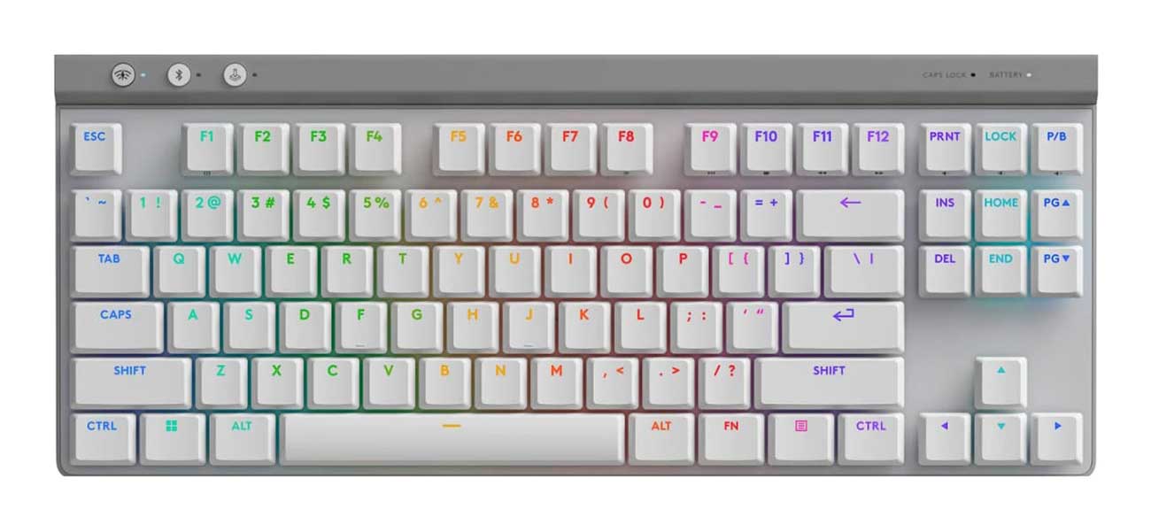 Logitech G515 Lightspeed TKL Gaming Keyboard in White | Abt
