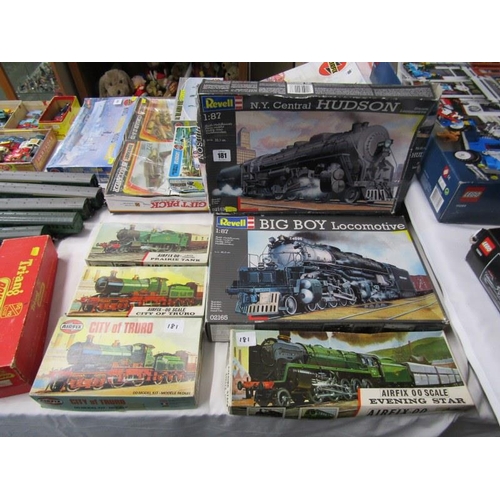 MODEL TRAINS, 2 boxed Revell 1:87 Locomotive boxed sets, N.Y.
