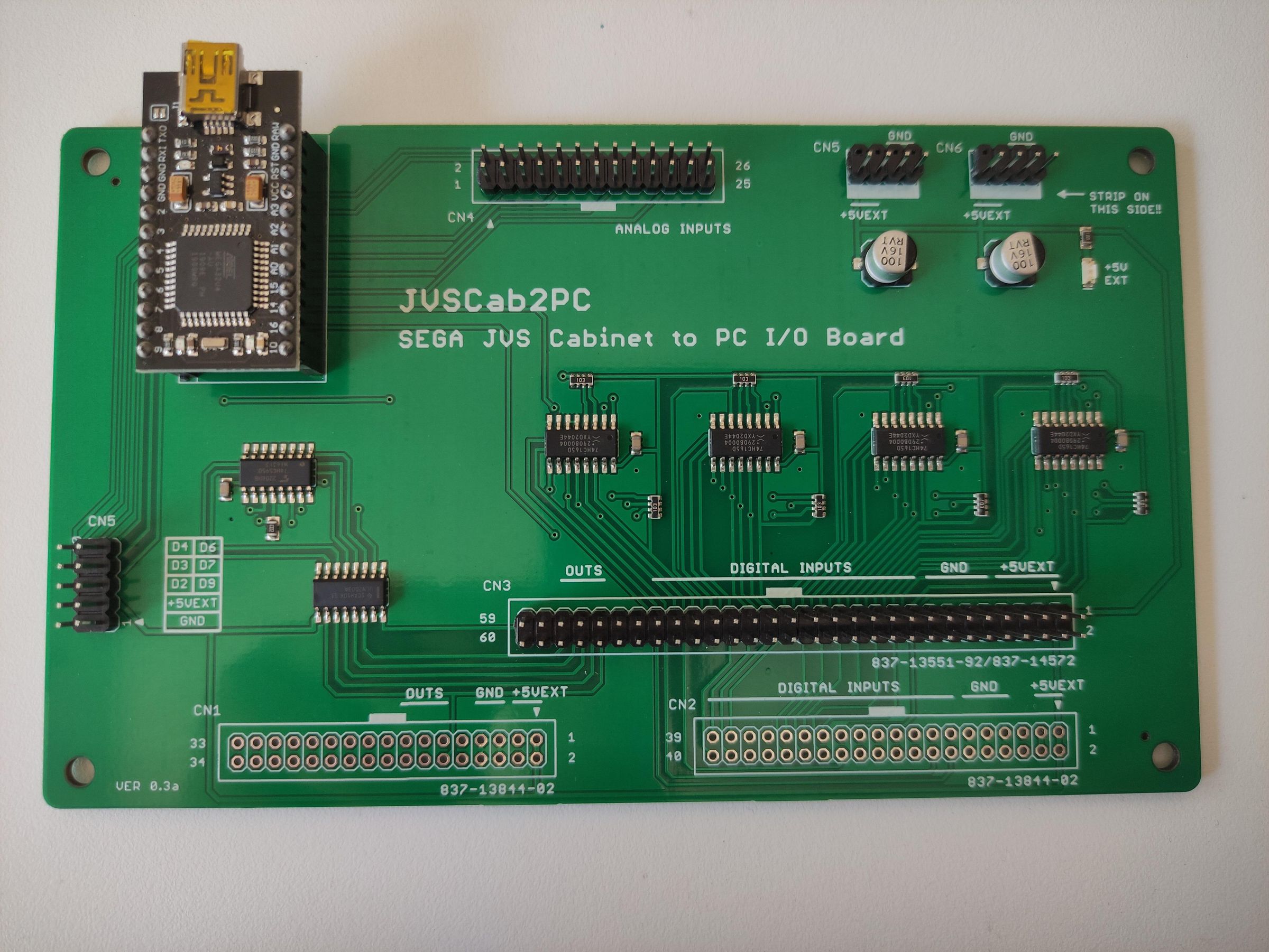JVSCab2PC - SEGA JVS Cabinet to PC I/O Replacement Board : 9 Steps