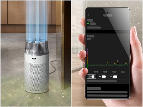 Dyson HJ10 HushJet Purifier Compact in Black and Teal