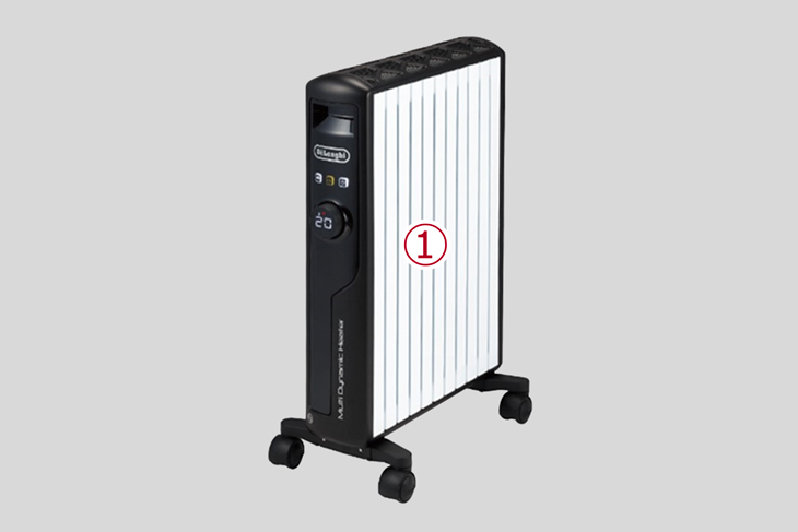 デロンギ マルチダイナミックヒーター MDHS15-BK（適用畳数10~13