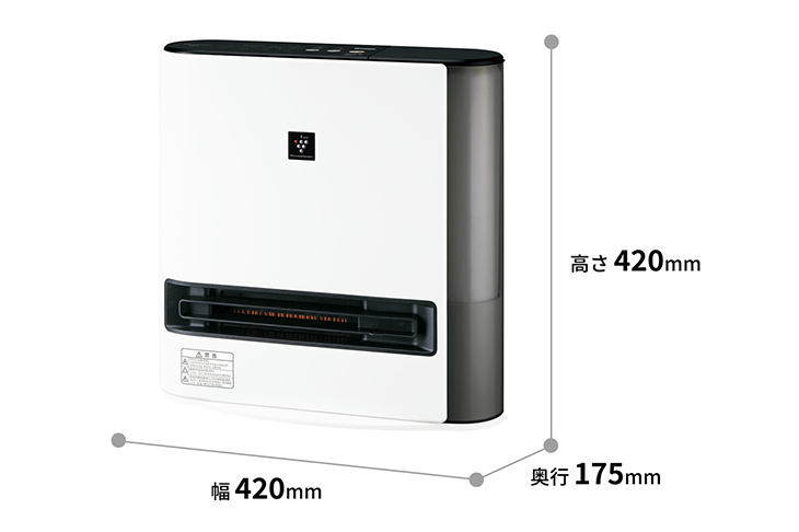 SHARP プラズマクラスター加湿セラミックファンヒーター HX-SK12-W