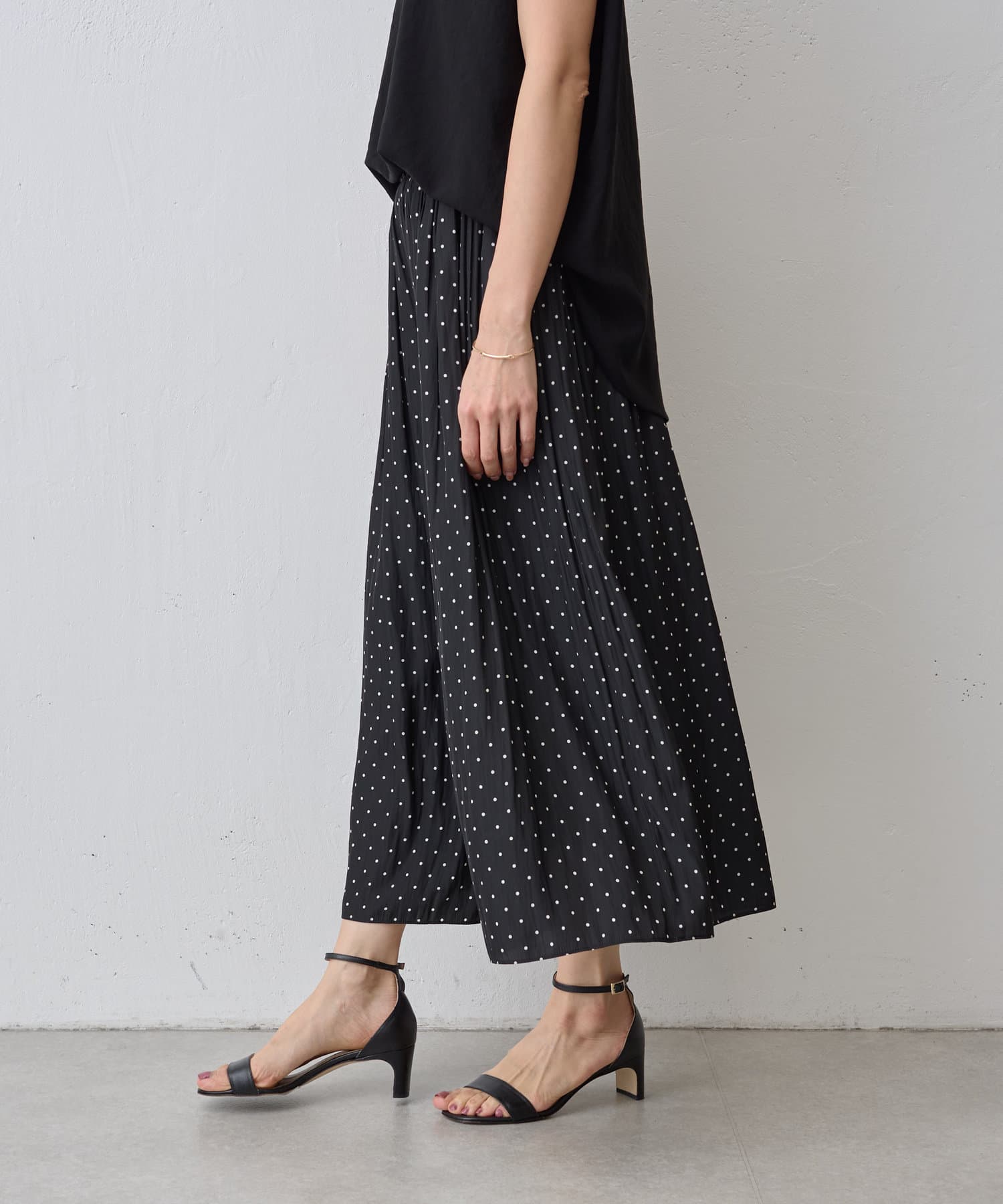 シワシフォンギャザーパンツ(ドット) | BEARDSLEY(ビアズリー