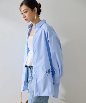 ロゴシシュウオーバーシャツ | Whim Gazette(ウィム ガゼット