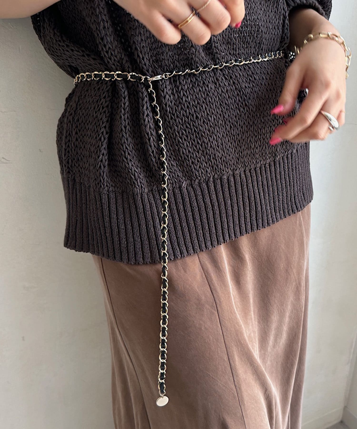 チェーンレザーベルト | DOUDOU(ドゥドゥ)レディース | PAL CLOSET