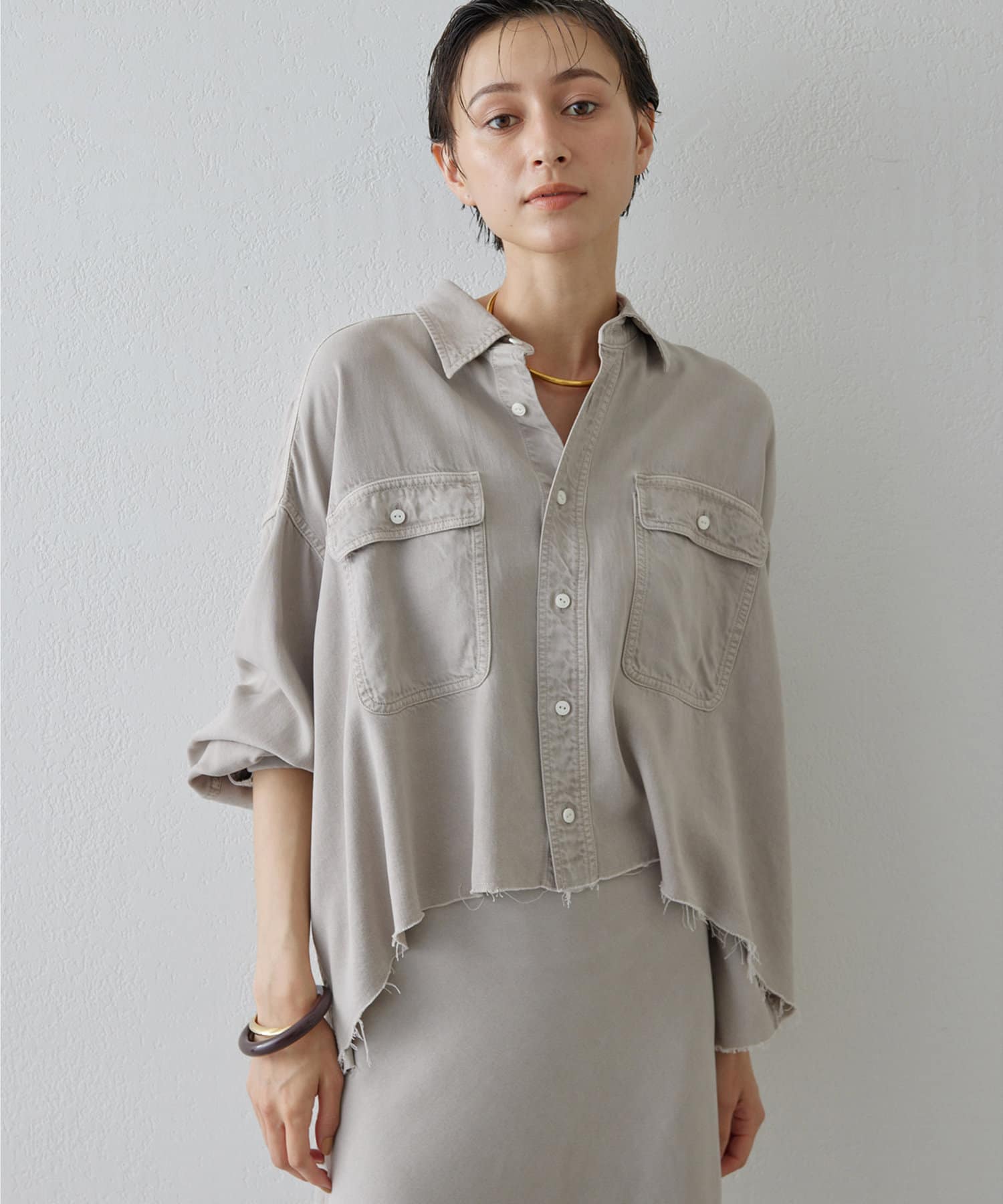 テンセル™繊維使用シャツ | Whim Gazette(ウィム ガゼット)レディース