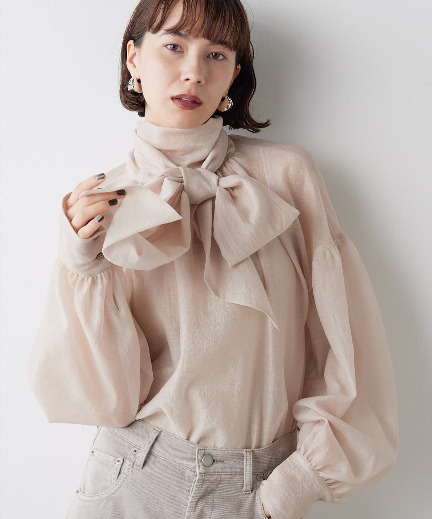 オーガンザボウブラウス | Whim Gazette(ウィム ガゼット)レディース