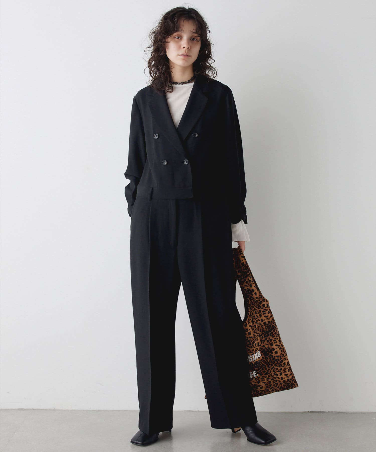 コラボカラー》【THE PAUSE】テーラーカラージャンプスーツ | Whim