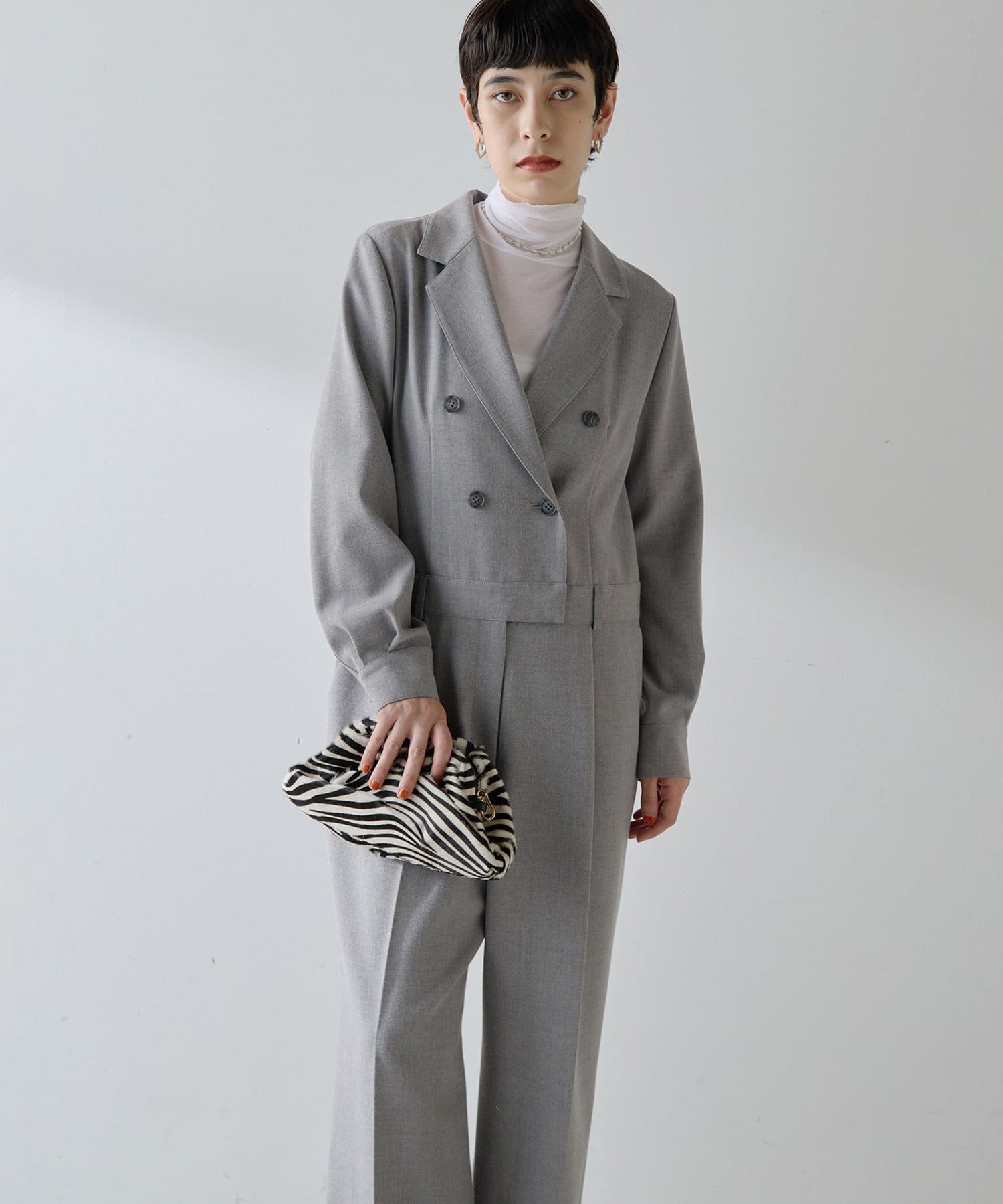 コラボカラー》【THE PAUSE】テーラーカラージャンプスーツ | Whim